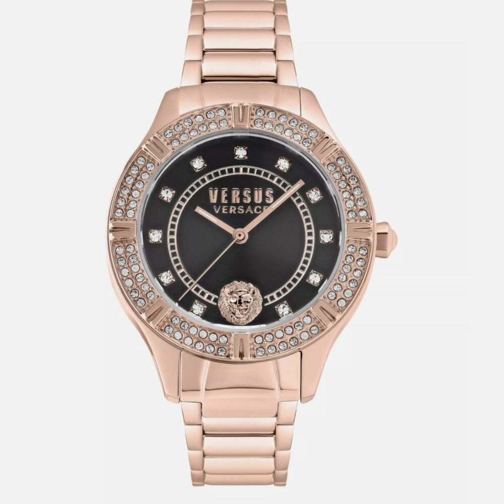 Versus Versace Womens Rose Gold 36mm Bracelet Fashion Watch